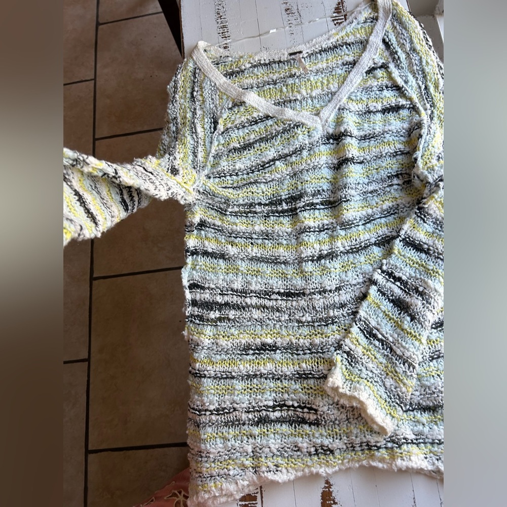 Free people multicolor sweater tunic top - Picture 4 of 8